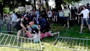 Violence Erupts in Seattle: Eight Arrested Amidst Pro-Transgender and Christian Protester Clash